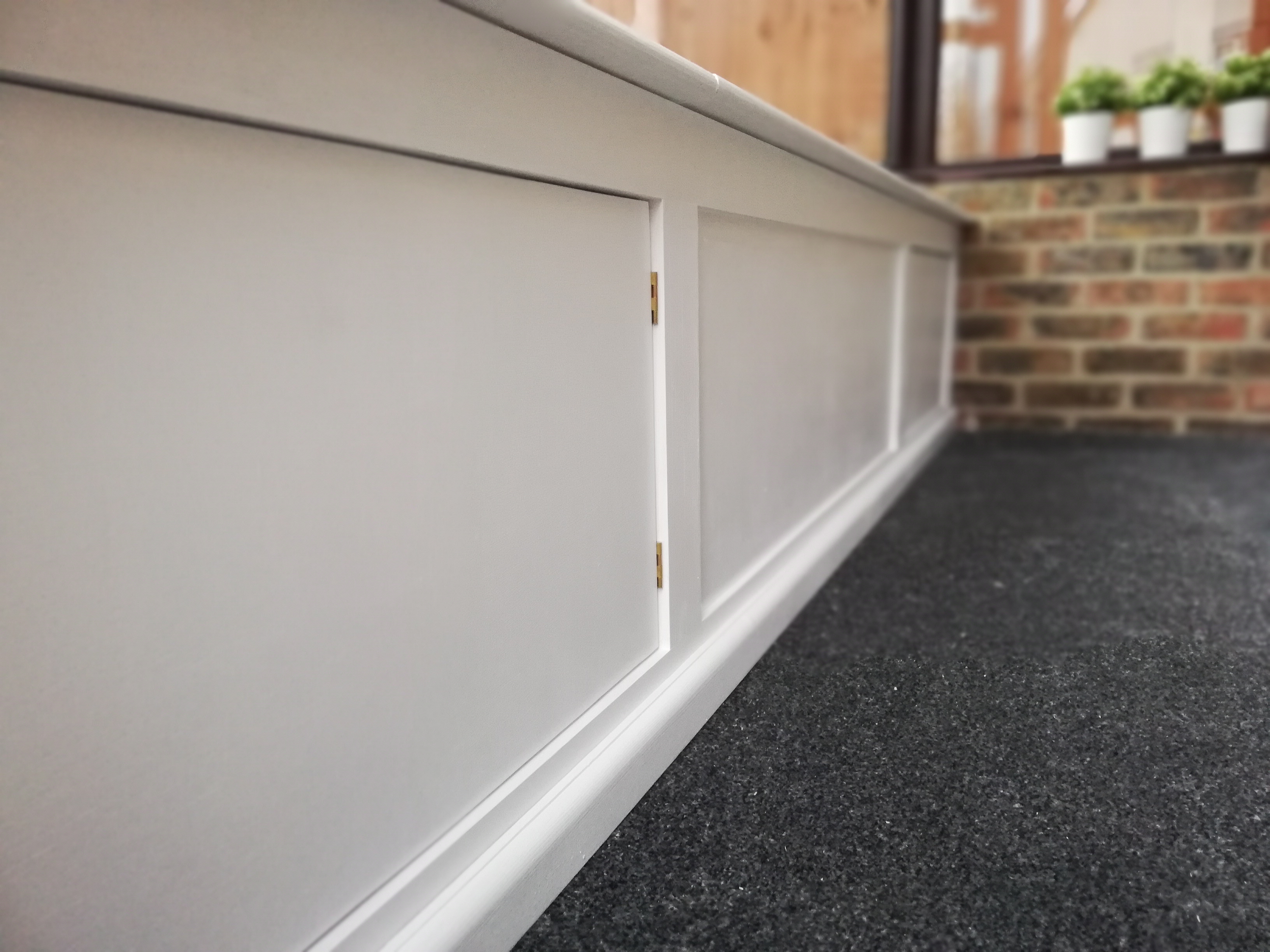 Bespoke window seat joinery